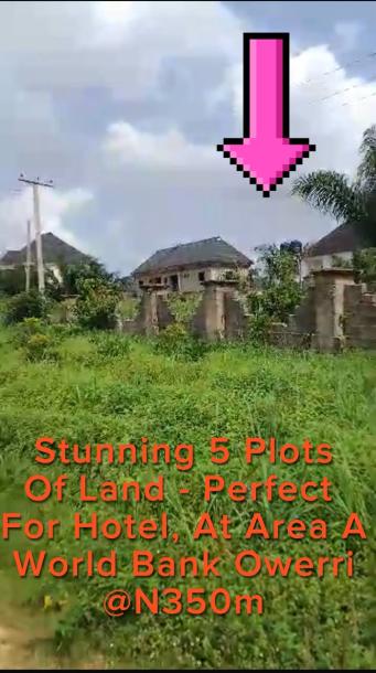 Stunning 5-Plots Of Land In Owerri, World Bank Area-1
